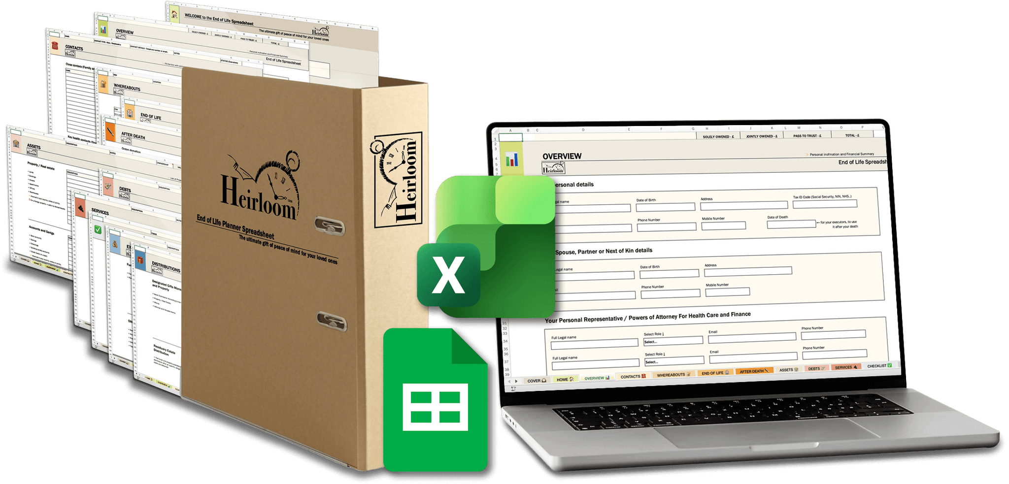 End of Life Planner Spreadsheet