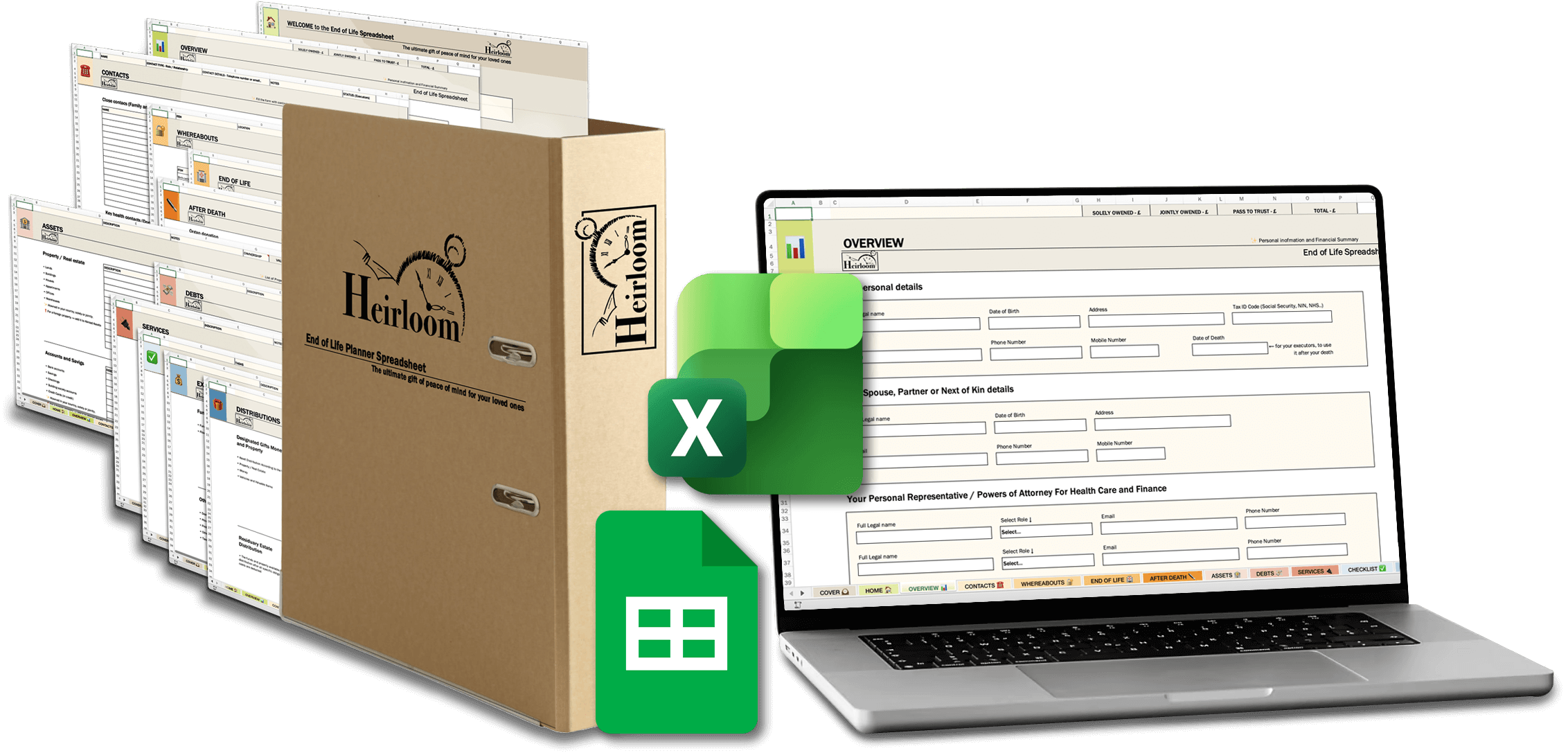 End of Life Planner Spreadsheet